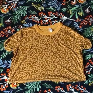 Alternative Cheetah print shirt cropped xs Brailyn